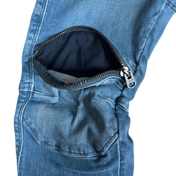 G-Star RAW 5620 3D Zip Knee Skinny Jeans | Men's Distressed Blue Denim | 30/29 - Picture 7 of 15